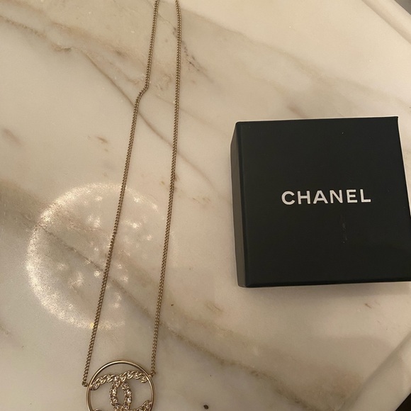 CHANEL Jewelry - CHANEL Gold Necklace with Elegant Pendant
